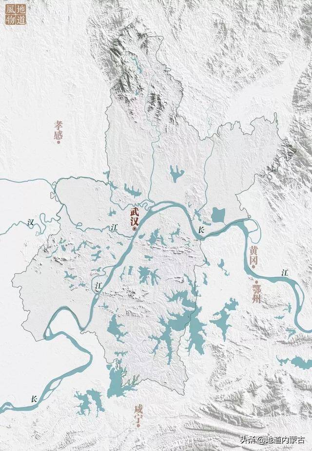 △ 武汉地形 武汉就没有那么多麻烦.
