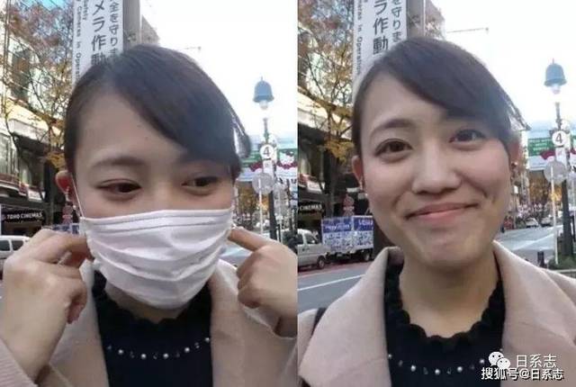 再厉害的化妆术也不能像口罩这样,简单粗暴的 让脸变小一大半.