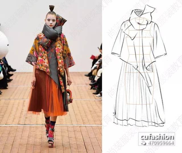 80例品牌秀场服装款式图提炼训练(香奈儿&迪奥&芬迪&阿玛尼)