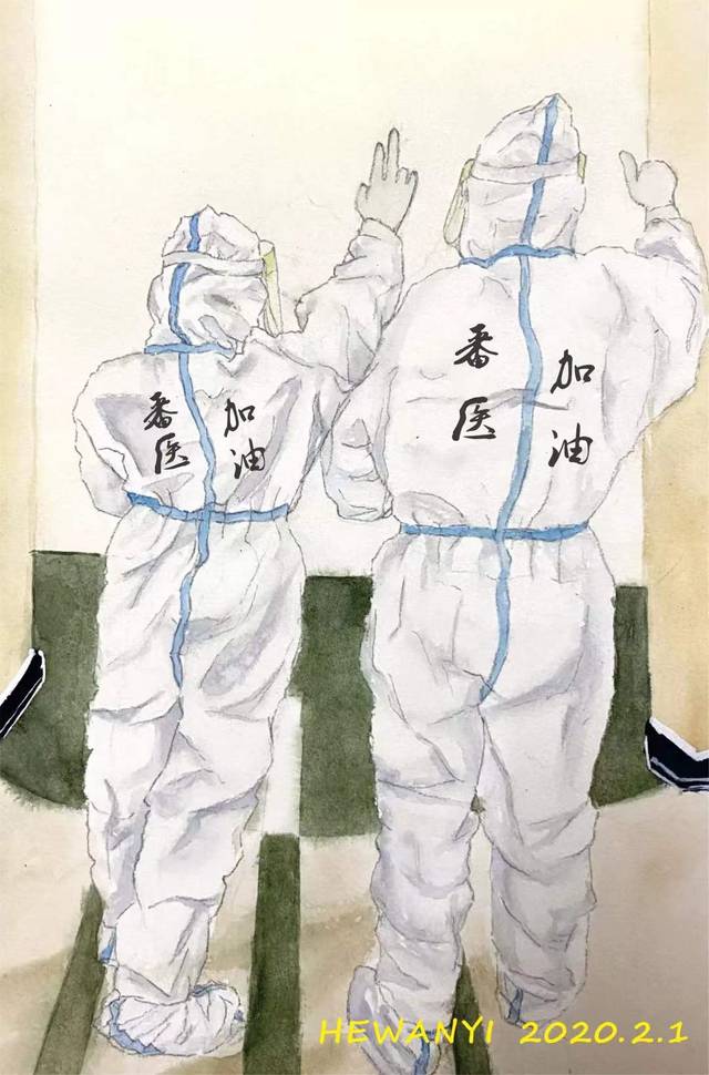 90后护士手绘漫画,致敬抗疫一线的"白衣战士"