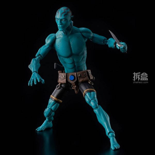 1000toys《地狱男爵》鱼人亚伯 abe sapien 1:12可动人偶