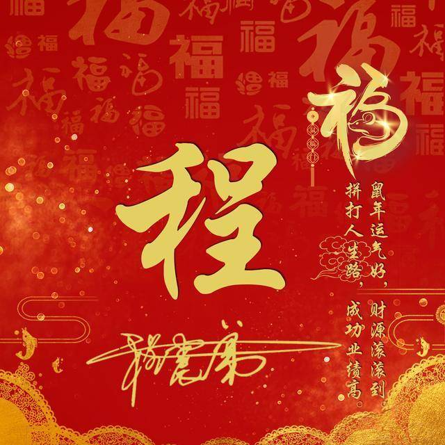 2020年该换个微信头像了,红色大气鼠你有福励志签名头像,请查收