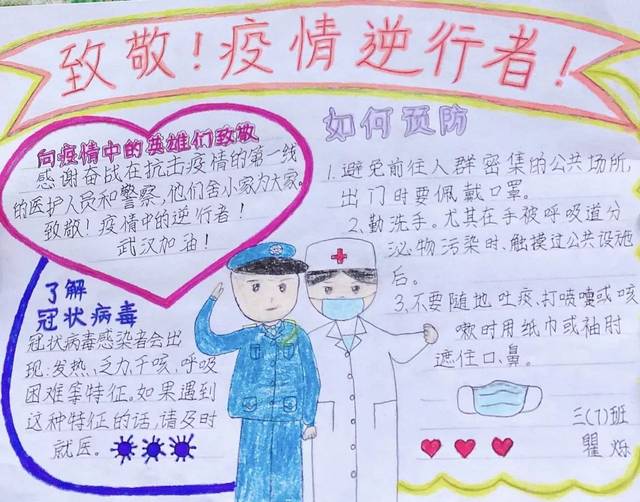 【永威小学】"为武汉加油,为祖国加油"系列之——手抄报篇