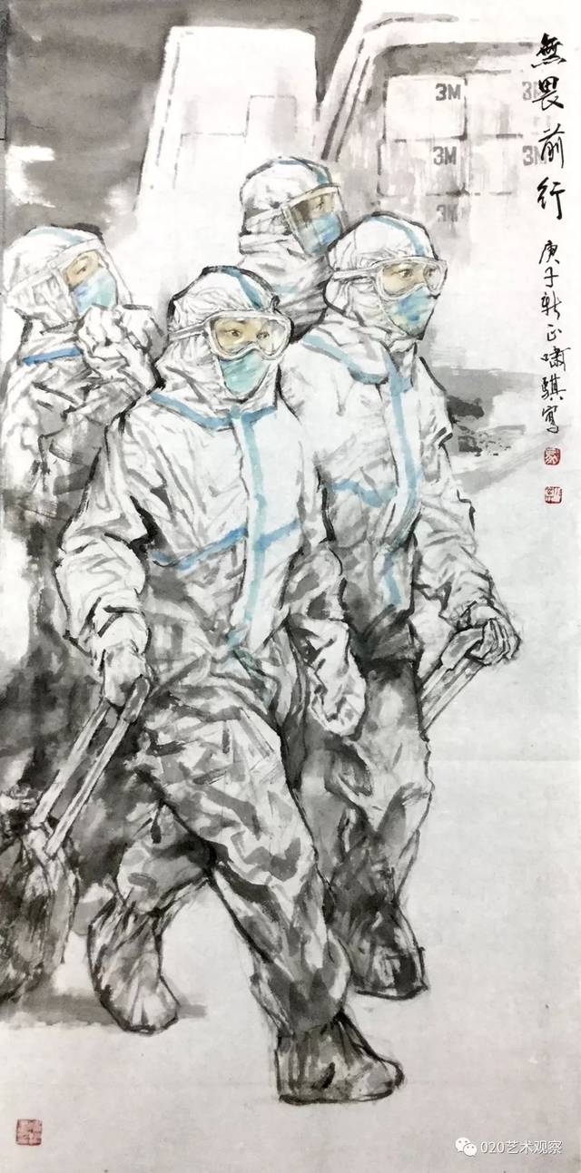 爱在人间,100幅!|抗击疫情艺术作品征集3