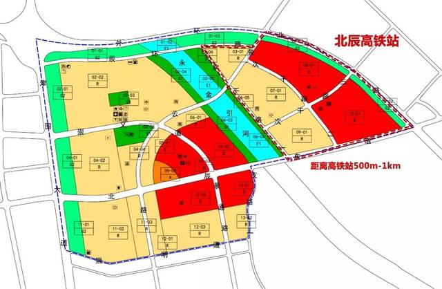 新规划披露!这才是真正的北辰高铁板块,车站位置定了!