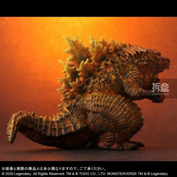x-plus《哥斯拉2:怪兽之王》红莲哥斯拉q版公仔