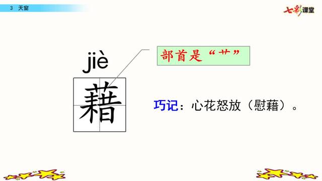 部编版四年级下册第3课《天窗》图文讲解 知识点梳理