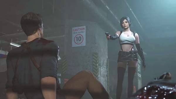 《生化2:重制版》艾达王x蒂法结合mod 别有一番韵味