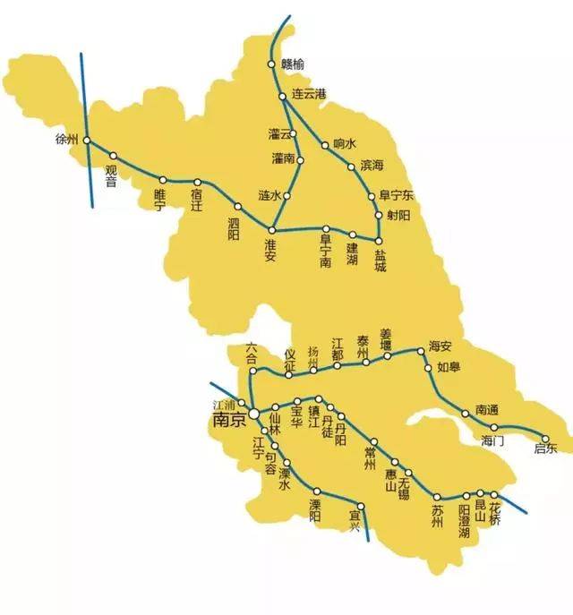 全国各省高铁线路图(2020,未含直辖市和港澳台)