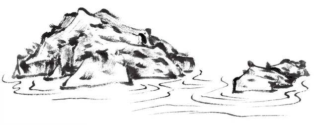 国画知识:水的基础画法,分步骤图解示范,0基础也能学会