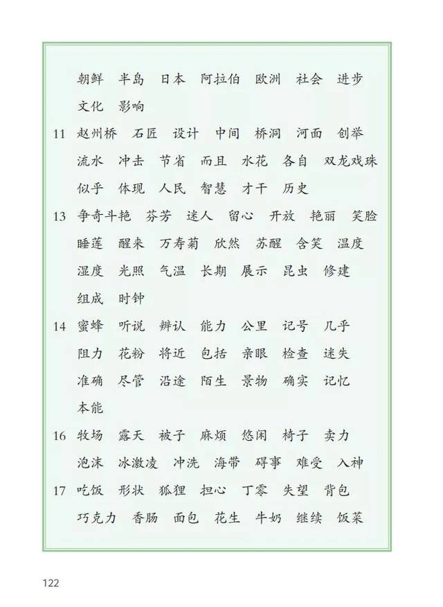 统编版语文1-6年级下册识字表,写字表,词语表,明天练起来!