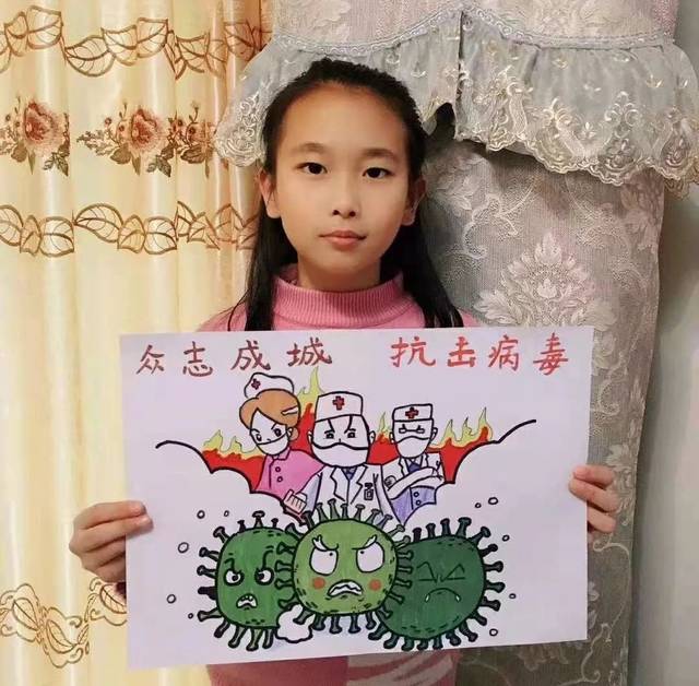 我手表我心,中国加油——坦洲镇中小学生为奋战在疫情防控一线的工作