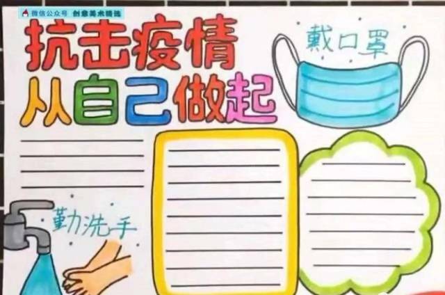 2020小学生防疫手抄报素材大全!建议收藏