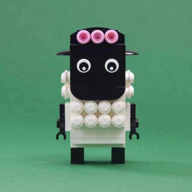lego乐高moc作品欣赏:小羊肖恩方头仔系列及其他