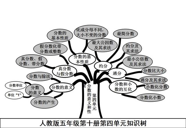 (图文版)五年级数学下册知识思维导图,给孩子收藏一份