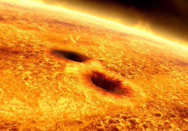 太阳表面的风暴中心太阳黑子有11年的周期性会引发耀斑爆炸