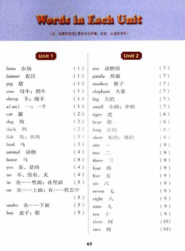 冀教版(三起)小学三年级英语下册电子课本
