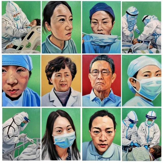 写生中国艺术家"战疫情"作品展(4)