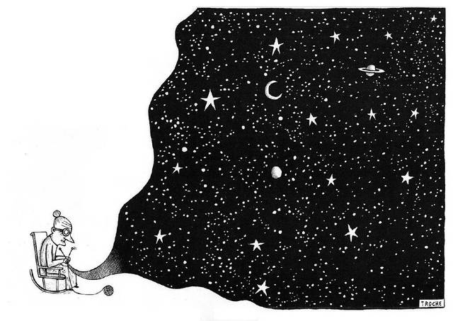 插画| 我们走进了夜海,去打捞遗失的繁星.