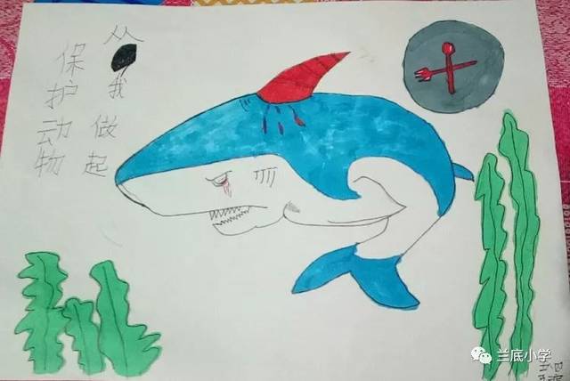 执笔为戈 以美化疫‖兰底小学抗击疫情绘画展(第二期)