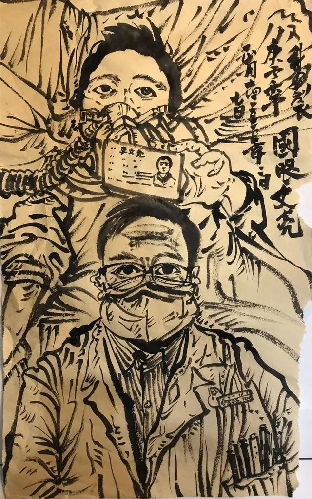 郑新安:宅在家里画的抗疫作品,随手勾随手画处处心惊肉跳!