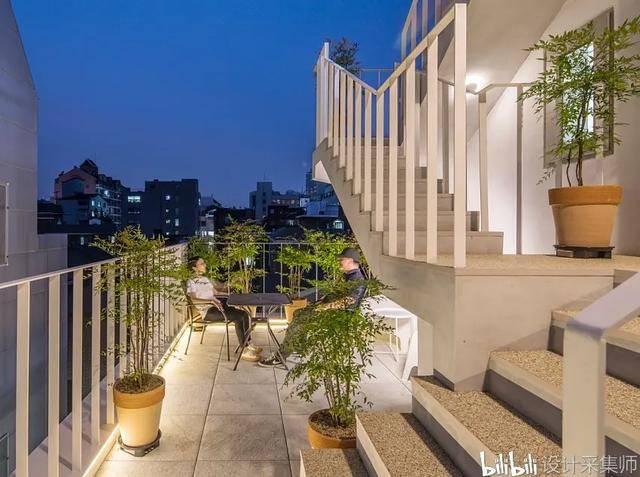 集合住宅错层设计!韩国自然纯白独栋建筑