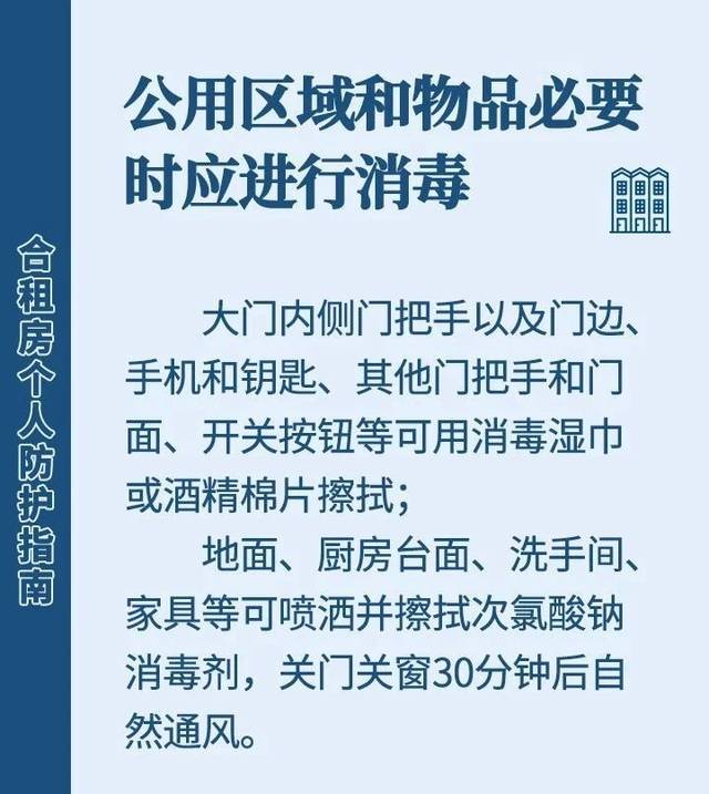 疫情当前合租房个人卫生防护需要注意哪些问题