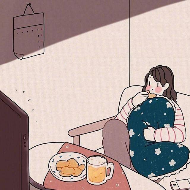 一个人的生活(漫画插画)