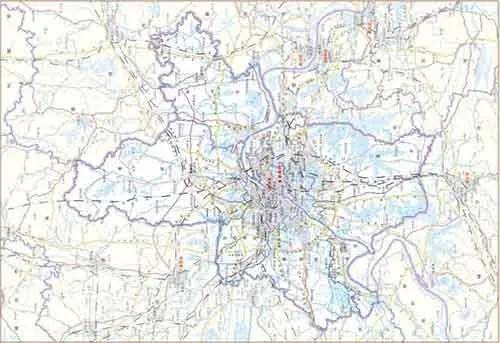 武汉市地图基本要素版