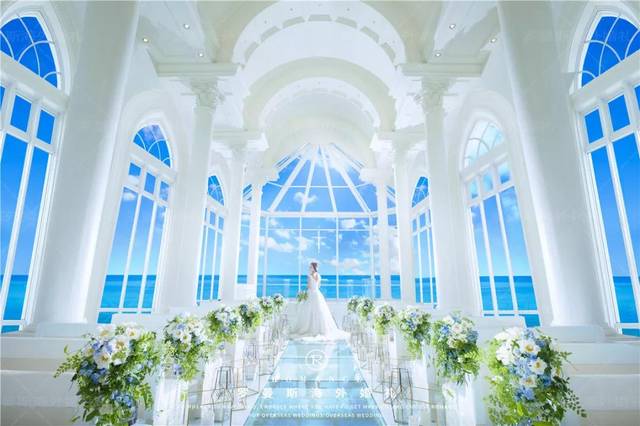 海之翼教堂婚礼,带你"一吻定情"