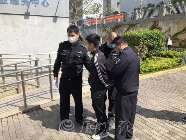 嫌疑人张某被抓获.翔安警方供图