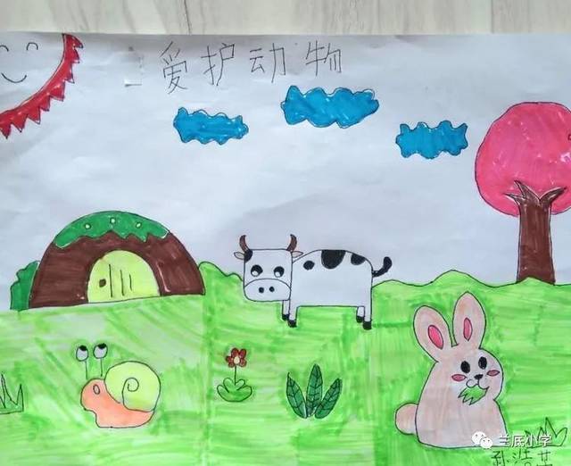 执笔为戈 以美化疫‖兰底小学抗击疫情绘画展(第三期)