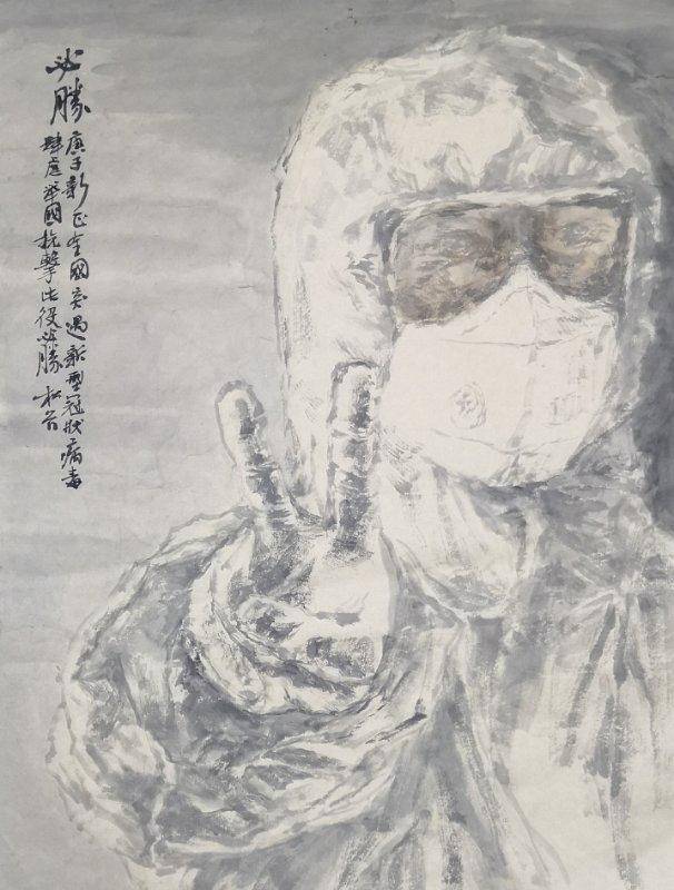 成都画家绘抗疫⑤ | 疫情主题画作背后,有很多温暖的故事