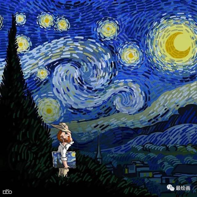 插画还原梵高短暂传奇的一生 | 致敬梵高