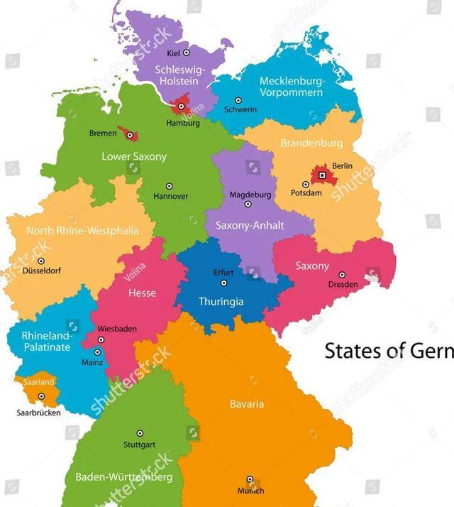 "图林根"是德国16个联邦州之一.
