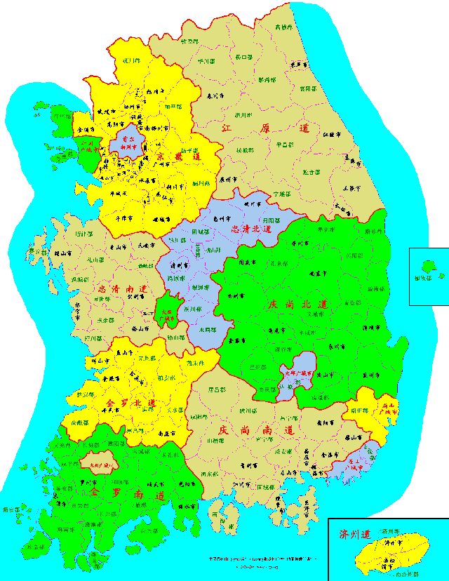 不做统计不知道,韩国竟然与中国这么多城市重名,到底谁是抄袭?