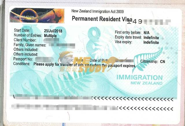 visa,也就是一种无需再新西兰居住也不会失效的永久居留签证