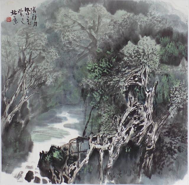 张际才,1940年生,江西赣南人,山水画家,著有《怎样画写意山水》