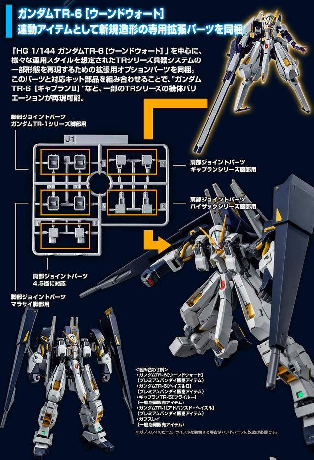 扩展组件 6月再贩,卖1870日元 pb网限 hguc tr1 海兹尔改&tr6扩展组件
