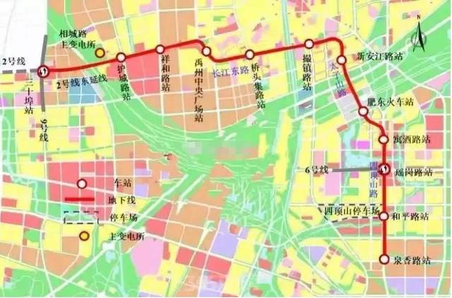 2020年,合肥地铁2号线,3号线延长线开工建设