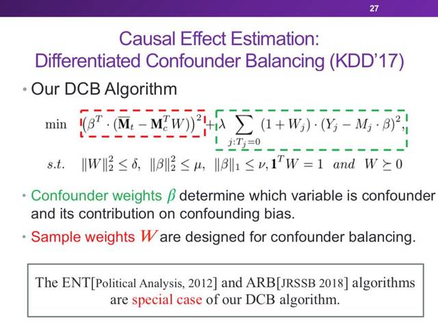 bias和confounding weights两部分决定,不同confounder的confounding