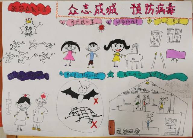 防疫抗疫,居家锻炼不可缺——绘画手抄报征集活动作品