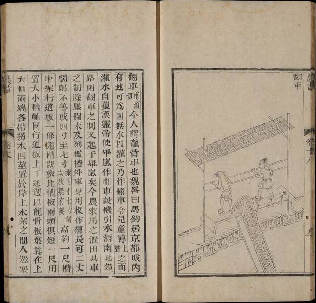 图5《王祯农书 在众多历史版本中,清康熙三十五年(1696)内府刊刻的