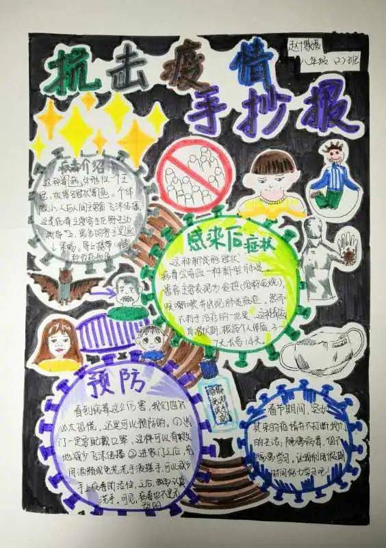 同心战"疫" 我画我心 ——广雅中学抗"疫"主题手抄报获奖作品