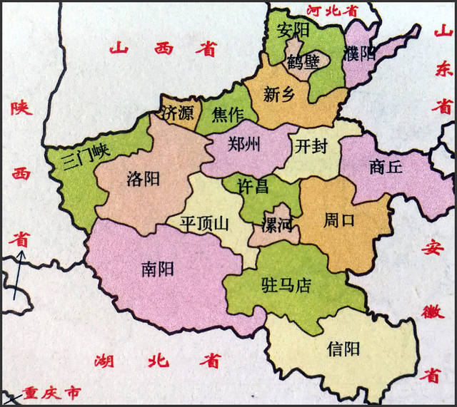 河南行政区划 来源:地图窝