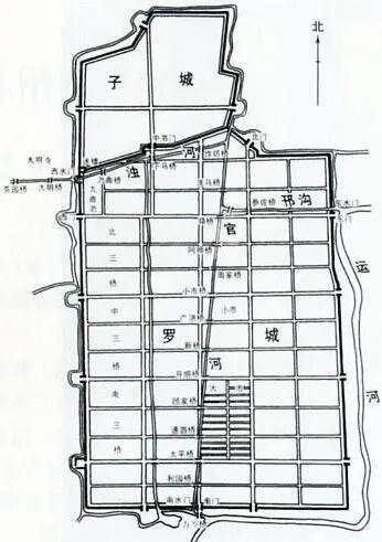 上图_ 唐朝扬州城平面图 南宋文学家洪迈在《容斋随笔》中,坦言"唐