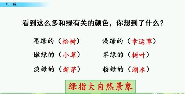 艾青笔下的"绿"给我们留下了很多想象的空间,宗璞笔下的"绿",又带给