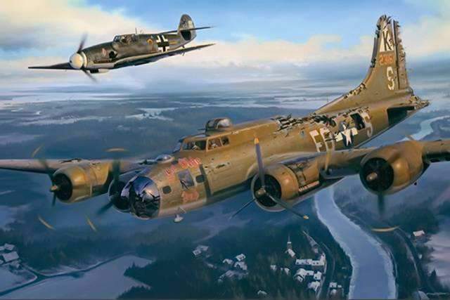 二战时的轰炸机,图源:百度图片