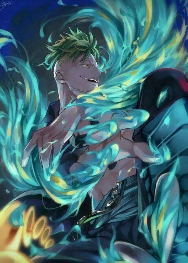 青焰:马尔科 马尔科是不死鸟果实能力者,周身总是缠绕着经费十足的