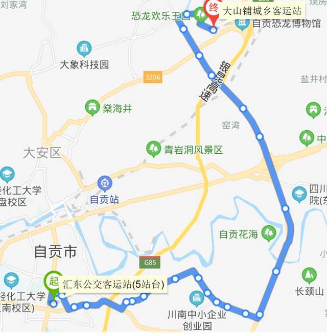 刚刚宣布!自贡公交线路又有调整(附路线图,时间表)